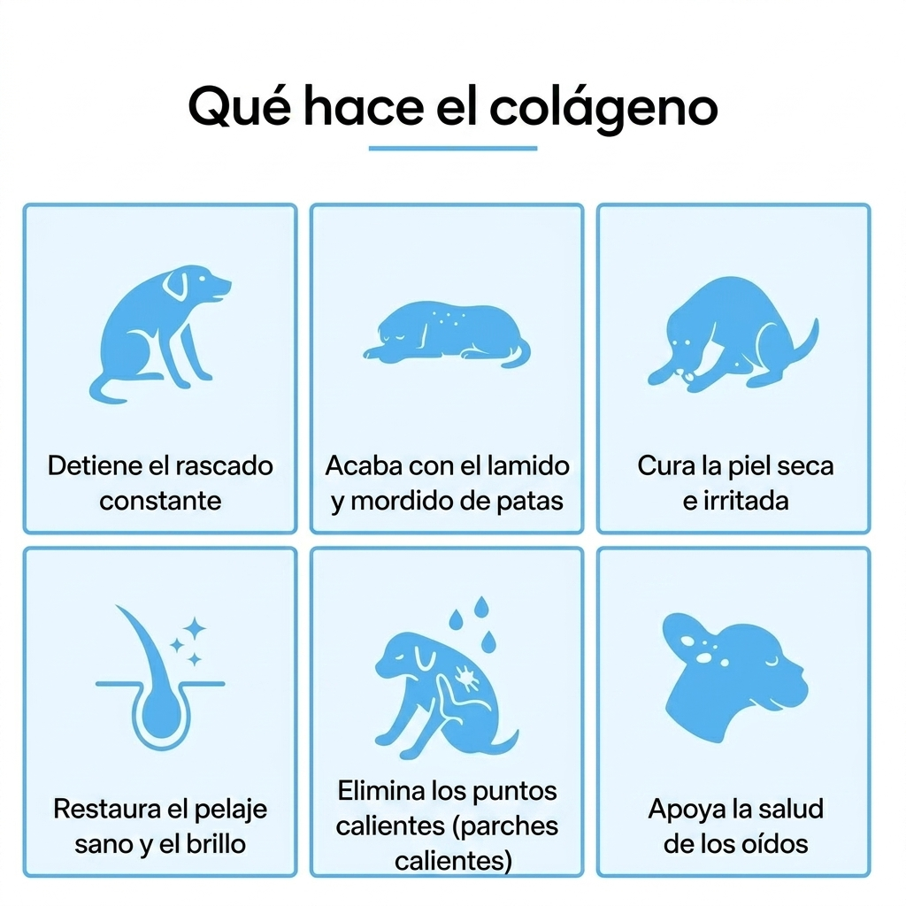 Colágeno líquido Healthy Petz Premium ⏤ Piel sana sin comezón en 30 Días