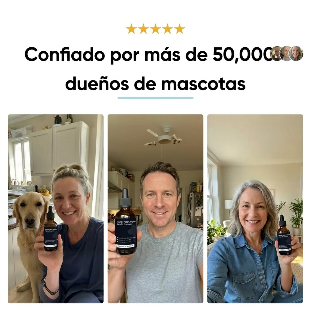 Colágeno líquido Healthy Petz Premium ⏤ Piel sana sin comezón en 30 Días