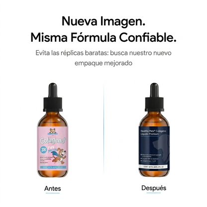 Colágeno líquido Healthy Petz Premium ⏤ Piel sana sin comezón en 30 Días